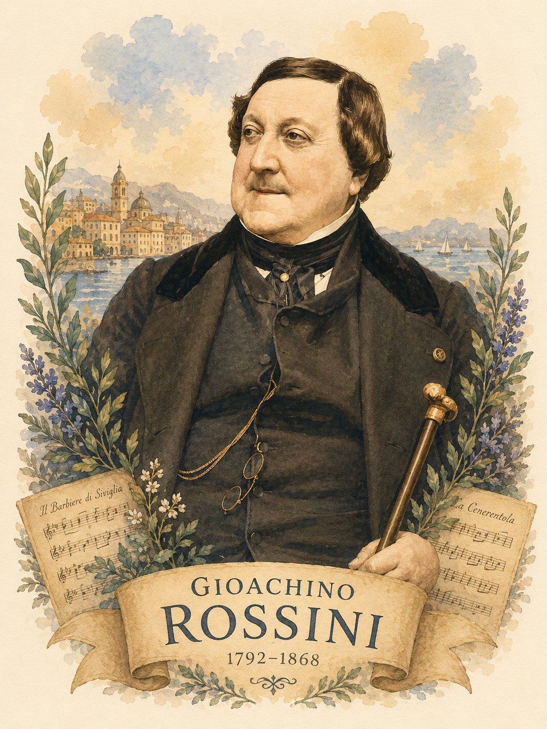 Gioacchino Rossini, 1865