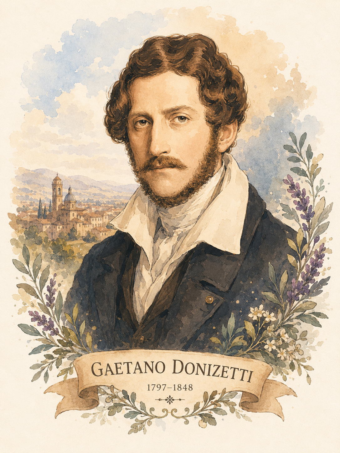 Gaetano Donizetti, circa 1835