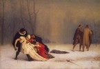 Duel After a Masquerade Ball by Jean-Léon Gérôme, 1859.
Suite d'un bal masqué.