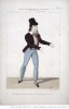 Costume of Joseph Antoine Charles Couderc as Daniel in Adolphe Adam's 1-act opéra-comique Le chalet, ca. 1834.
Le chalet, opéra-comique de Scribe, Mélesville et Adam : costume de Couderc (Daniel) / gravé par Maleuvre.